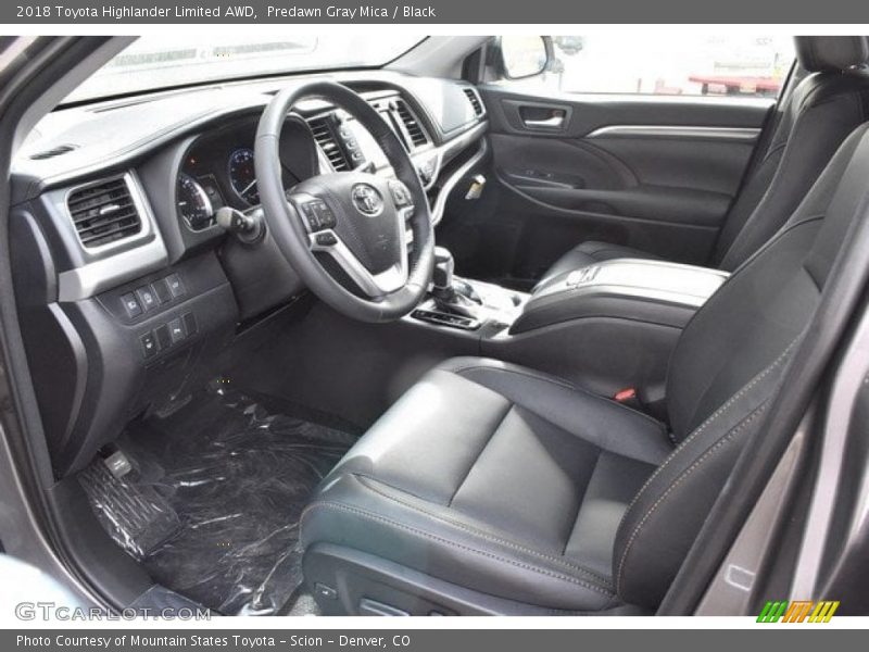 Predawn Gray Mica / Black 2018 Toyota Highlander Limited AWD