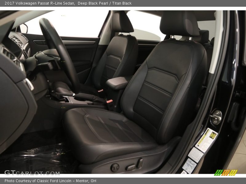 Front Seat of 2017 Passat R-Line Sedan