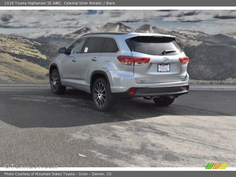 Celestial Silver Metallic / Black 2018 Toyota Highlander SE AWD