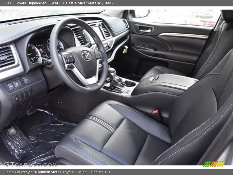 Celestial Silver Metallic / Black 2018 Toyota Highlander SE AWD