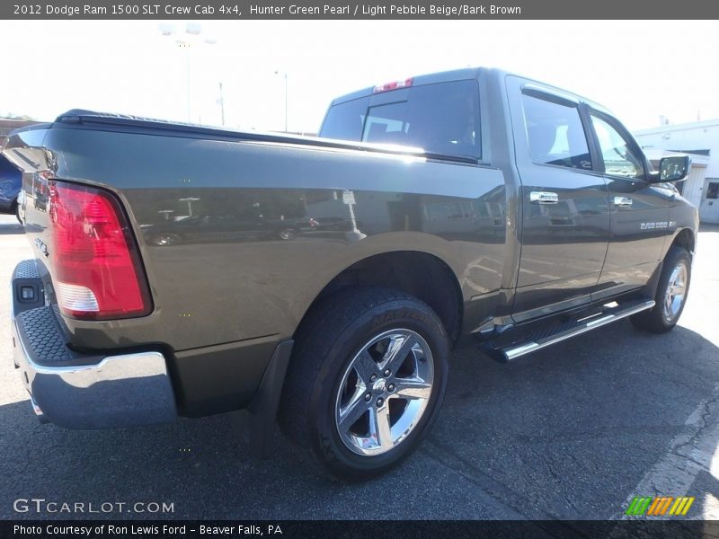 Hunter Green Pearl / Light Pebble Beige/Bark Brown 2012 Dodge Ram 1500 SLT Crew Cab 4x4