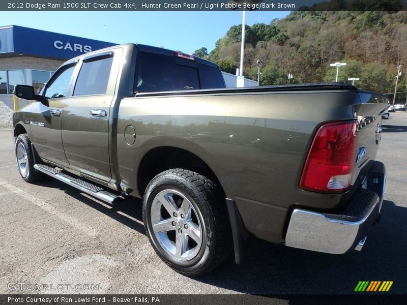 Hunter Green Pearl / Light Pebble Beige/Bark Brown 2012 Dodge Ram 1500 SLT Crew Cab 4x4