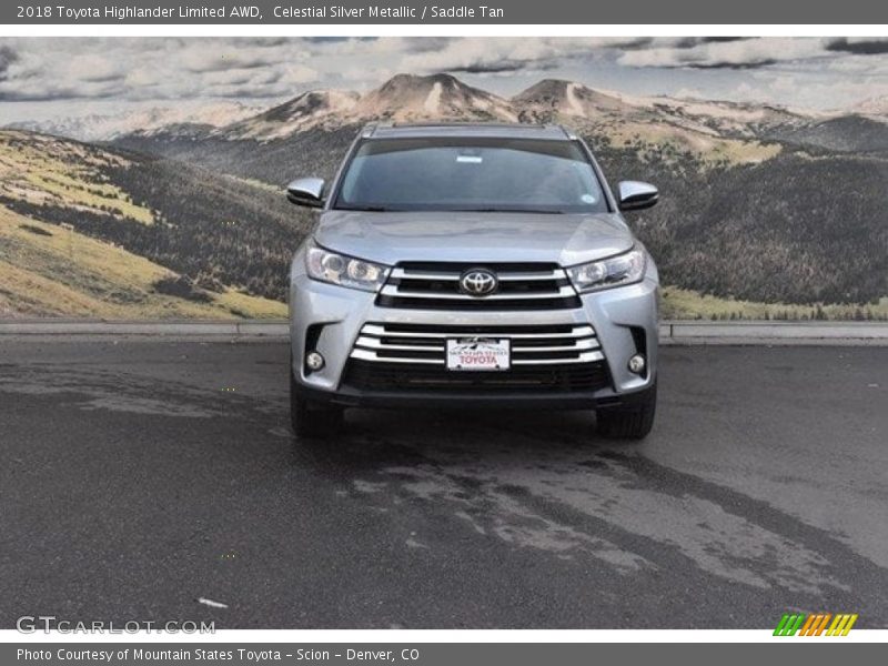 Celestial Silver Metallic / Saddle Tan 2018 Toyota Highlander Limited AWD