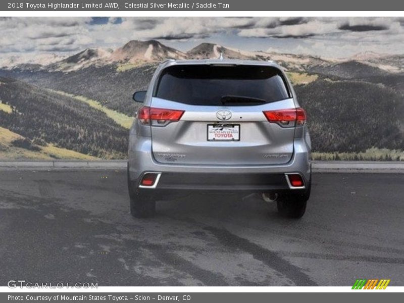 Celestial Silver Metallic / Saddle Tan 2018 Toyota Highlander Limited AWD