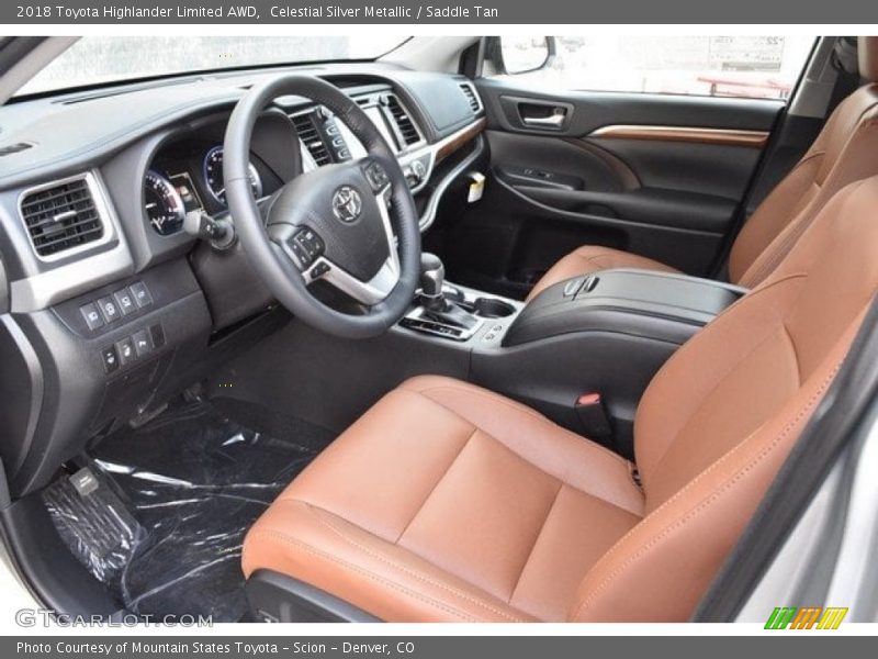 Celestial Silver Metallic / Saddle Tan 2018 Toyota Highlander Limited AWD