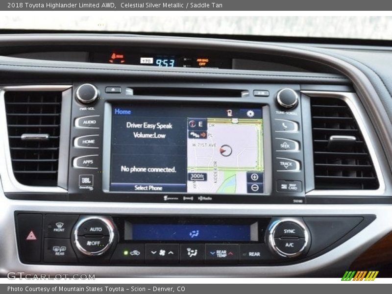 Celestial Silver Metallic / Saddle Tan 2018 Toyota Highlander Limited AWD