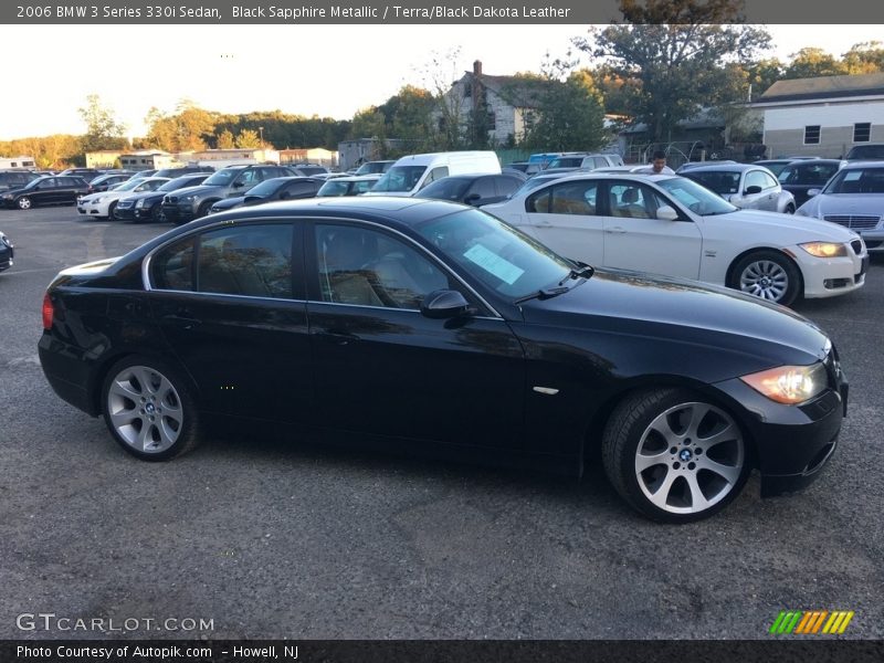Black Sapphire Metallic / Terra/Black Dakota Leather 2006 BMW 3 Series 330i Sedan