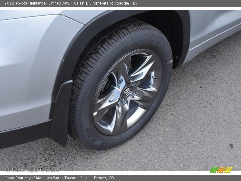 Celestial Silver Metallic / Saddle Tan 2018 Toyota Highlander Limited AWD