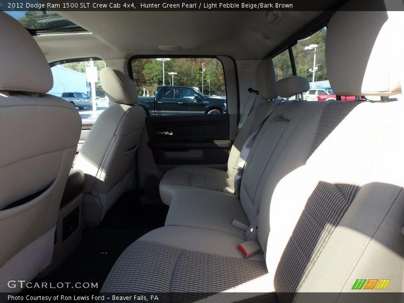 Hunter Green Pearl / Light Pebble Beige/Bark Brown 2012 Dodge Ram 1500 SLT Crew Cab 4x4