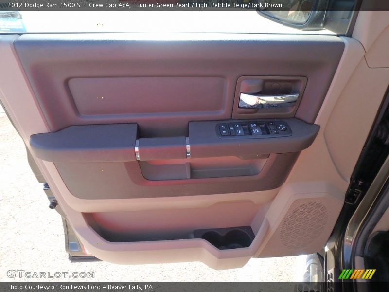 Hunter Green Pearl / Light Pebble Beige/Bark Brown 2012 Dodge Ram 1500 SLT Crew Cab 4x4