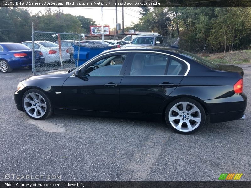 Black Sapphire Metallic / Terra/Black Dakota Leather 2006 BMW 3 Series 330i Sedan