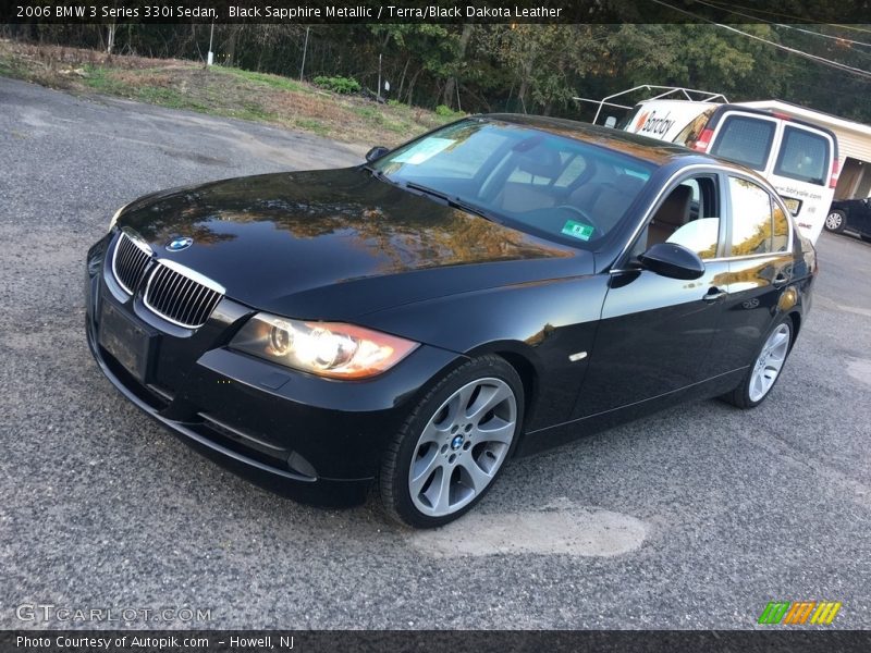 Black Sapphire Metallic / Terra/Black Dakota Leather 2006 BMW 3 Series 330i Sedan