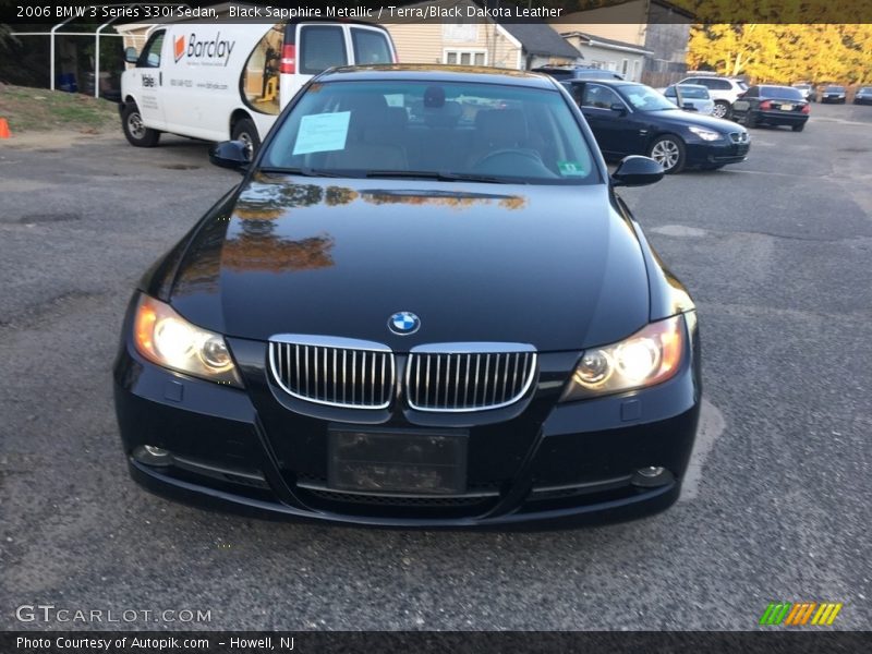 Black Sapphire Metallic / Terra/Black Dakota Leather 2006 BMW 3 Series 330i Sedan