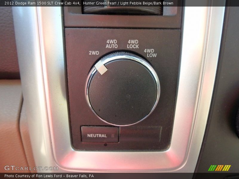 Hunter Green Pearl / Light Pebble Beige/Bark Brown 2012 Dodge Ram 1500 SLT Crew Cab 4x4