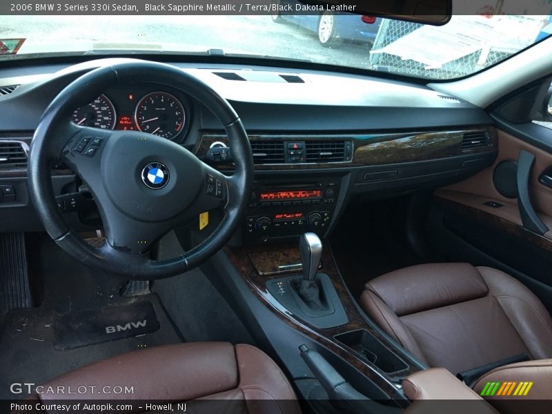 Black Sapphire Metallic / Terra/Black Dakota Leather 2006 BMW 3 Series 330i Sedan