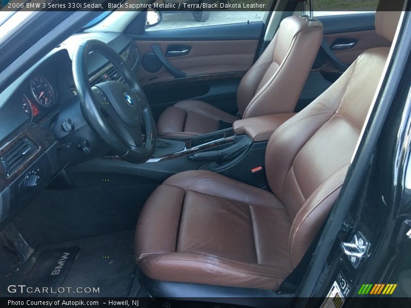 Black Sapphire Metallic / Terra/Black Dakota Leather 2006 BMW 3 Series 330i Sedan
