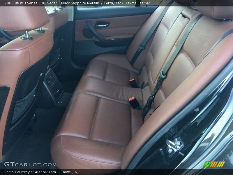 Black Sapphire Metallic / Terra/Black Dakota Leather 2006 BMW 3 Series 330i Sedan