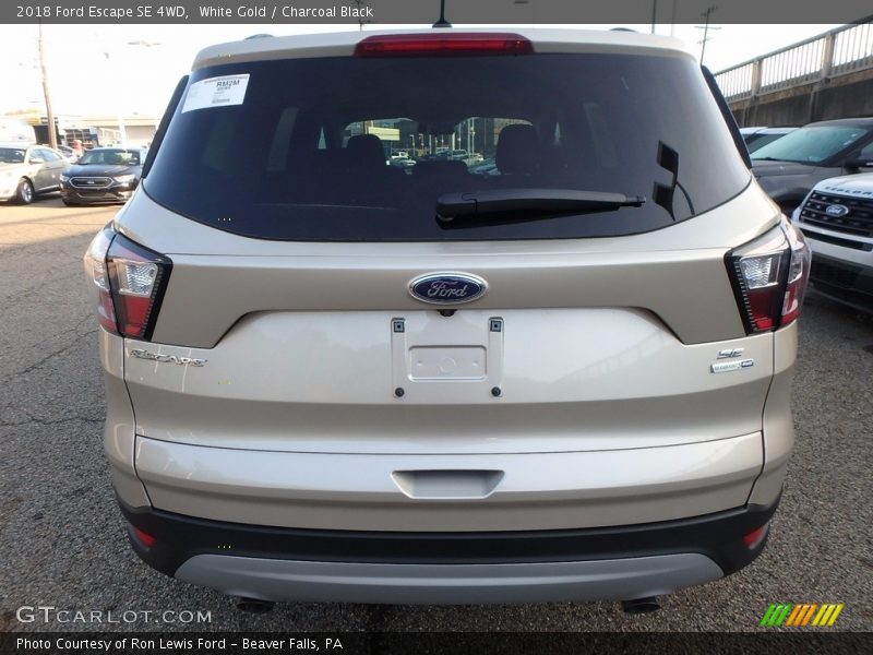 White Gold / Charcoal Black 2018 Ford Escape SE 4WD