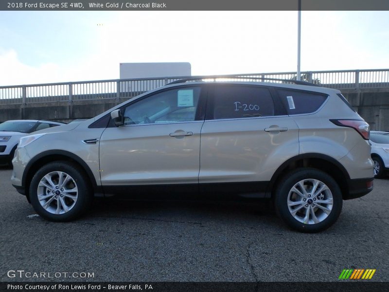 White Gold / Charcoal Black 2018 Ford Escape SE 4WD