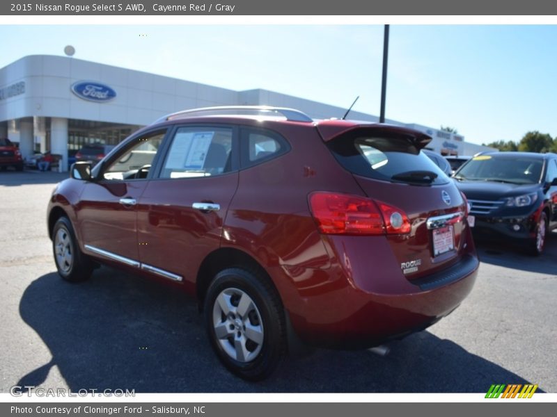 Cayenne Red / Gray 2015 Nissan Rogue Select S AWD