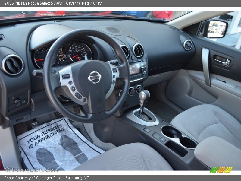 Cayenne Red / Gray 2015 Nissan Rogue Select S AWD