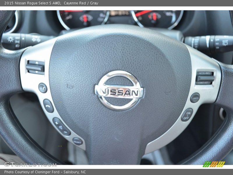 Cayenne Red / Gray 2015 Nissan Rogue Select S AWD