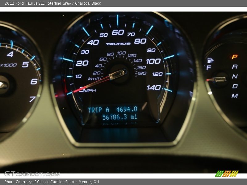 Sterling Grey / Charcoal Black 2012 Ford Taurus SEL