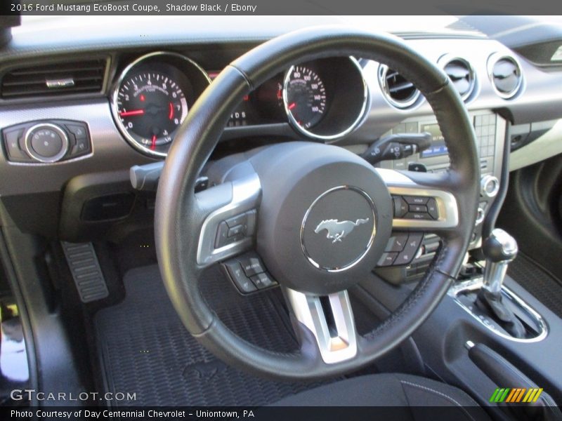 Shadow Black / Ebony 2016 Ford Mustang EcoBoost Coupe