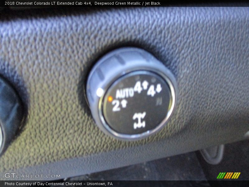 Deepwood Green Metallic / Jet Black 2018 Chevrolet Colorado LT Extended Cab 4x4