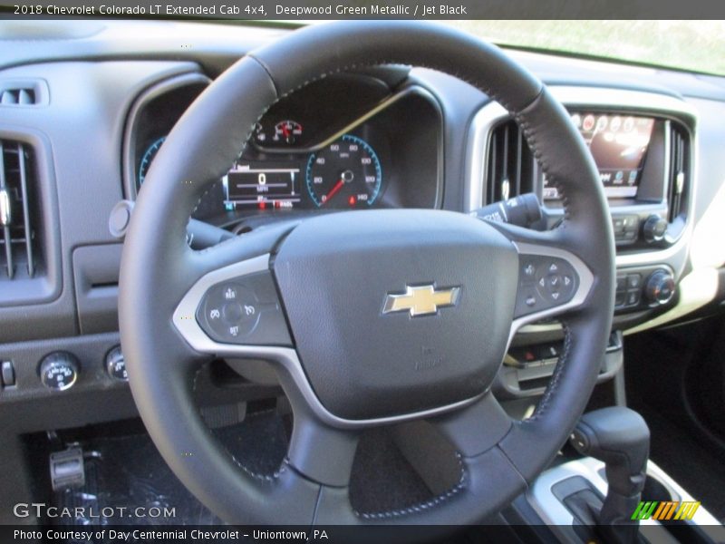 Deepwood Green Metallic / Jet Black 2018 Chevrolet Colorado LT Extended Cab 4x4