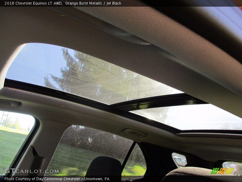 Orange Burst Metallic / Jet Black 2018 Chevrolet Equinox LT AWD
