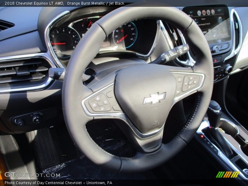 Orange Burst Metallic / Jet Black 2018 Chevrolet Equinox LT AWD