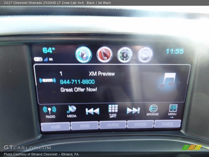 Black / Jet Black 2017 Chevrolet Silverado 2500HD LT Crew Cab 4x4
