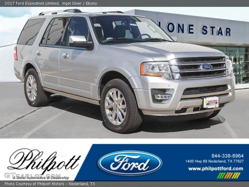 Ingot Silver / Ebony 2017 Ford Expedition Limited