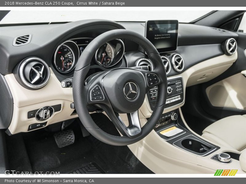 Cirrus White / Sahara Beige 2018 Mercedes-Benz CLA 250 Coupe