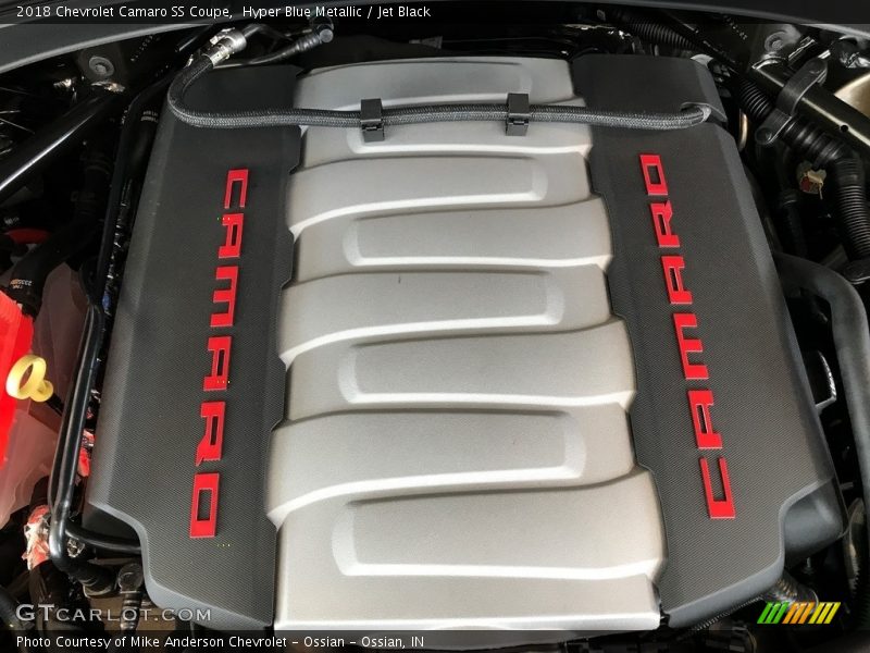 Hyper Blue Metallic / Jet Black 2018 Chevrolet Camaro SS Coupe