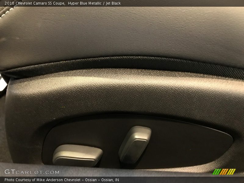 Hyper Blue Metallic / Jet Black 2018 Chevrolet Camaro SS Coupe