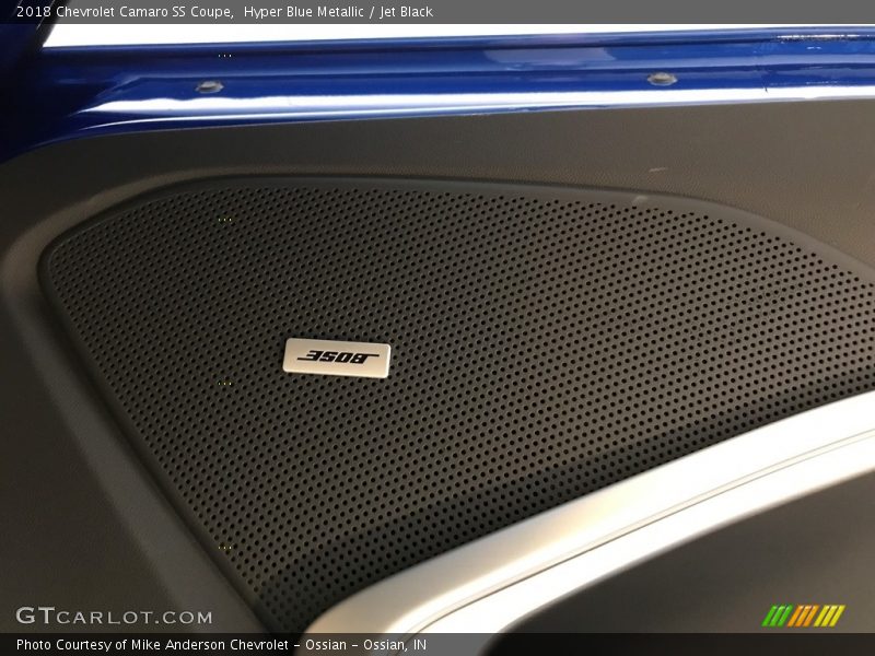 Hyper Blue Metallic / Jet Black 2018 Chevrolet Camaro SS Coupe