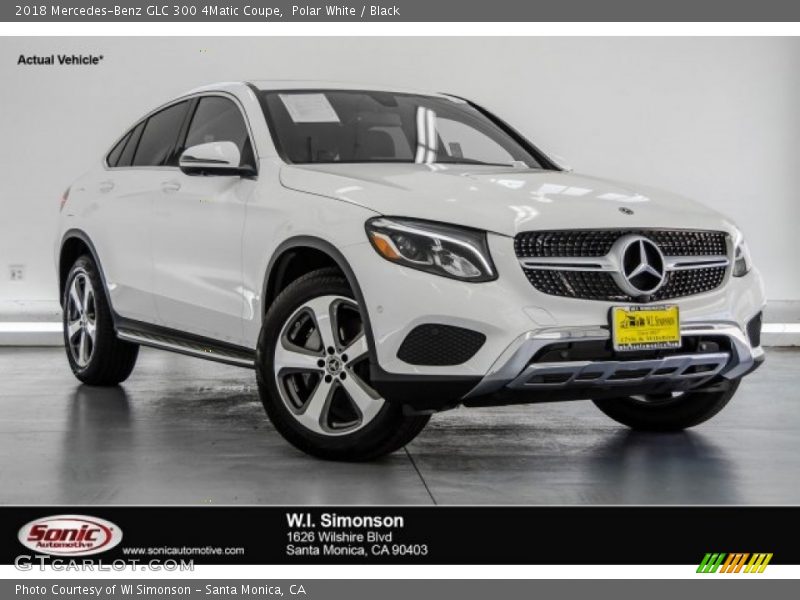 Polar White / Black 2018 Mercedes-Benz GLC 300 4Matic Coupe