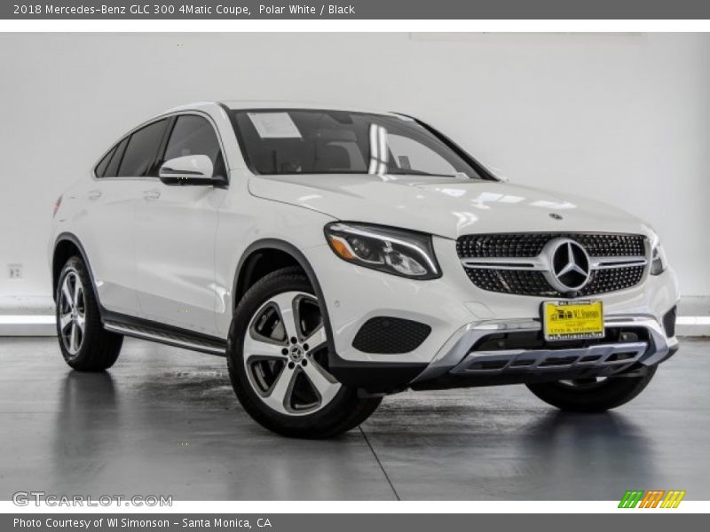 Polar White / Black 2018 Mercedes-Benz GLC 300 4Matic Coupe