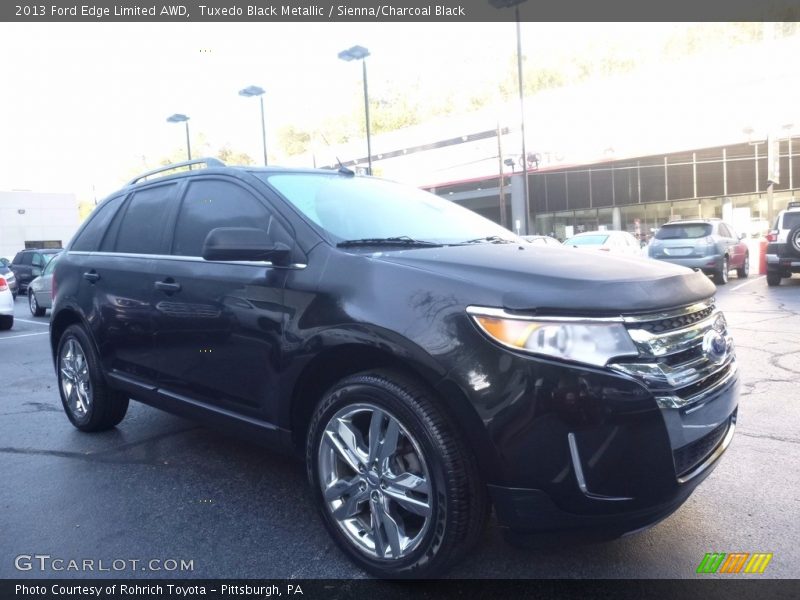 Tuxedo Black Metallic / Sienna/Charcoal Black 2013 Ford Edge Limited AWD