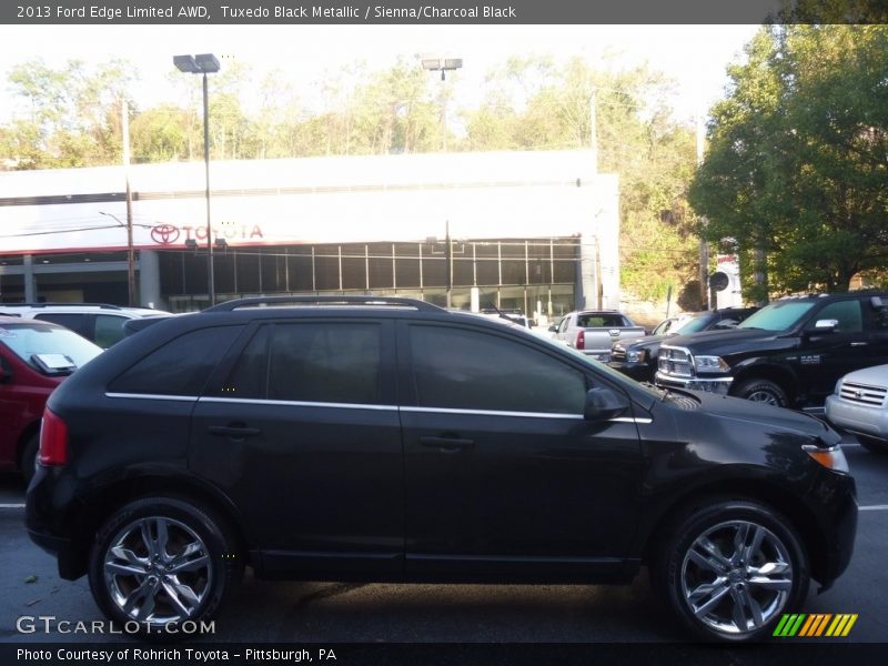 Tuxedo Black Metallic / Sienna/Charcoal Black 2013 Ford Edge Limited AWD