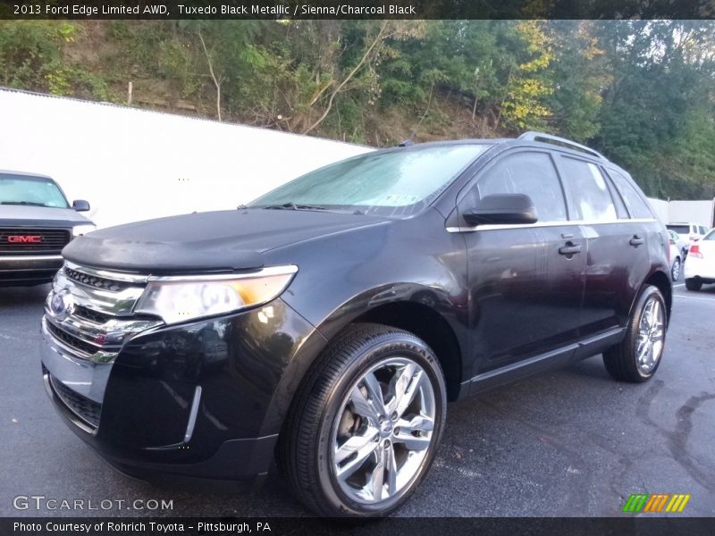 Tuxedo Black Metallic / Sienna/Charcoal Black 2013 Ford Edge Limited AWD