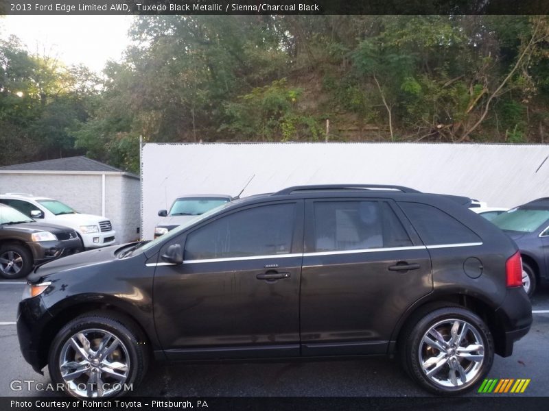 Tuxedo Black Metallic / Sienna/Charcoal Black 2013 Ford Edge Limited AWD