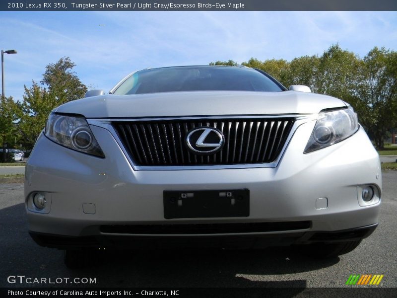 Tungsten Silver Pearl / Light Gray/Espresso Birds-Eye Maple 2010 Lexus RX 350
