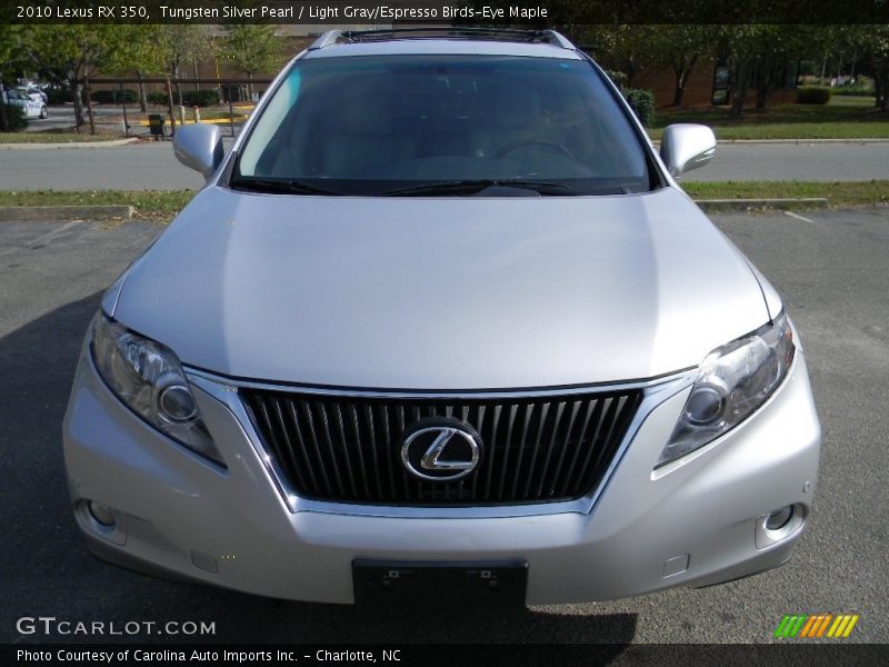 Tungsten Silver Pearl / Light Gray/Espresso Birds-Eye Maple 2010 Lexus RX 350