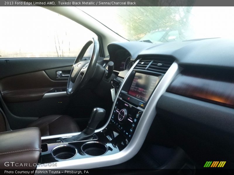 Tuxedo Black Metallic / Sienna/Charcoal Black 2013 Ford Edge Limited AWD