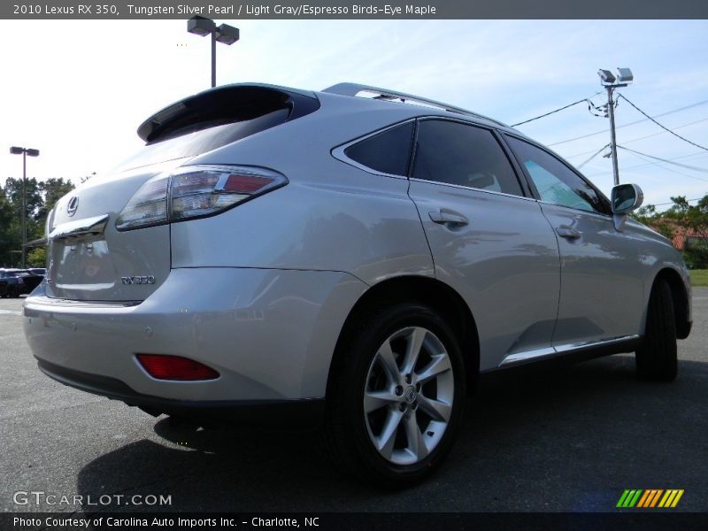 Tungsten Silver Pearl / Light Gray/Espresso Birds-Eye Maple 2010 Lexus RX 350