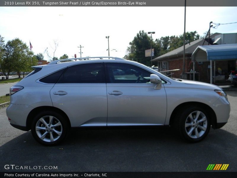 Tungsten Silver Pearl / Light Gray/Espresso Birds-Eye Maple 2010 Lexus RX 350