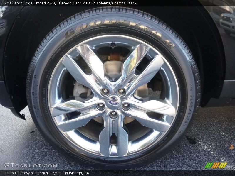 Tuxedo Black Metallic / Sienna/Charcoal Black 2013 Ford Edge Limited AWD